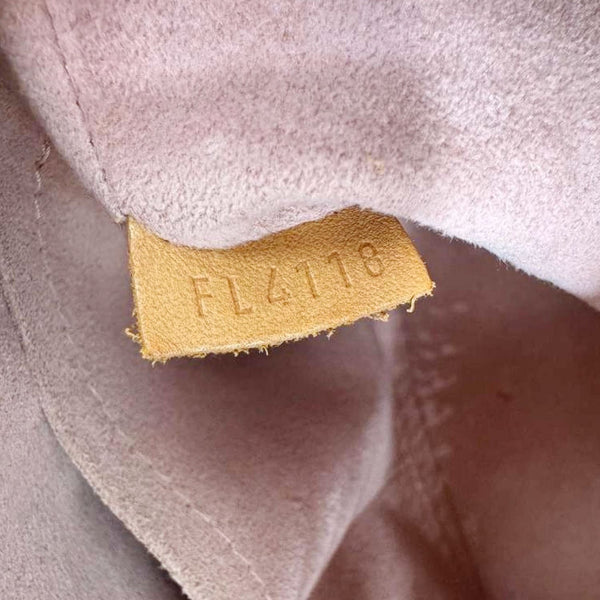 LOUIS VUITTON V BB Monogram Canvas Satchel Bag Pink
