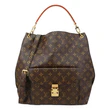 LOUIS VUITTON Metis Hobo Monogram Canvas Shoulder Bag Brown
