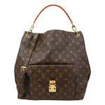LOUIS VUITTON Metis Hobo Monogram Canvas Shoulder Bag Brown