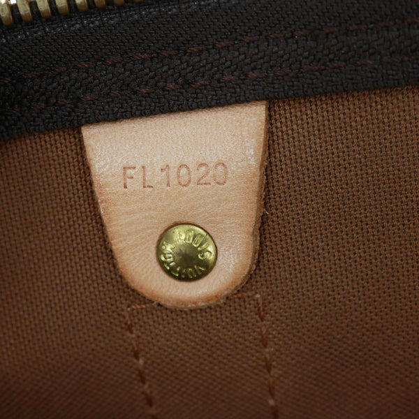LOUIS VUITTON Keepall 45 Bandouliere Monogram Canvas Travel Bag Brown