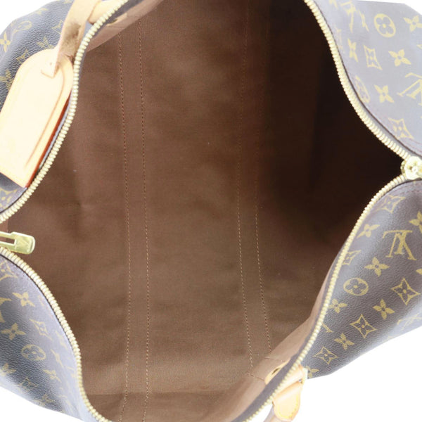 LOUIS VUITTON Keepall 45 Bandouliere Monogram Canvas Travel Bag Brown