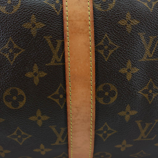 LOUIS VUITTON Keepall 45 Bandouliere Monogram Canvas Travel Bag Brown