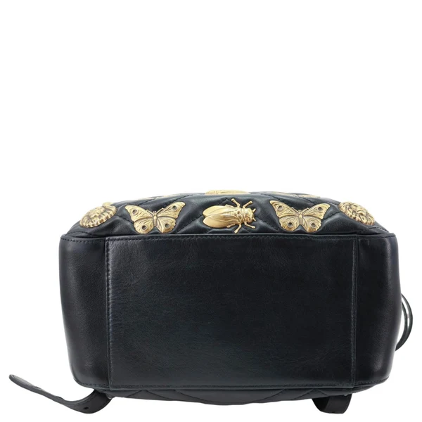 GUCCI GG Marmont Animal Studs Leather Backpack Black 476671
