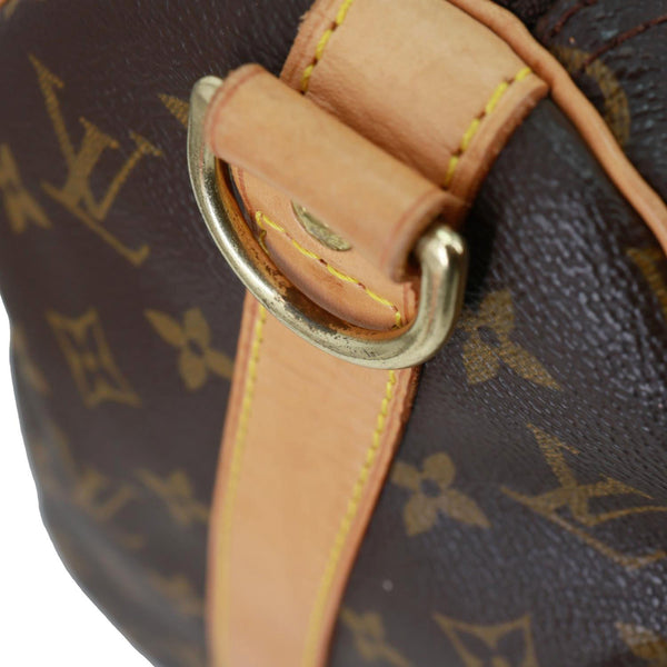 LOUIS VUITTON Keepall 45 Bandouliere Monogram Canvas Travel Bag Brown