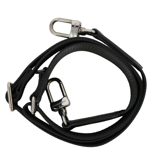 LOUIS VUITTON Keepall Bandouliere Jacquard Canvas Adjustable Shoulder Strap Black