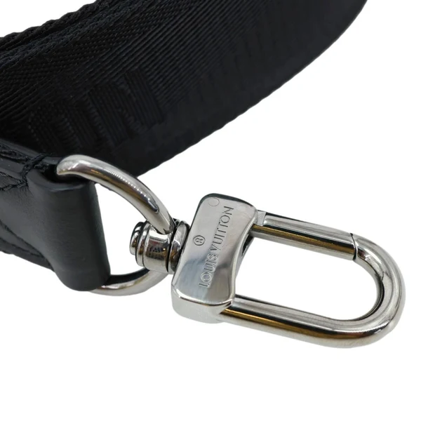 LOUIS VUITTON Keepall Bandouliere Jacquard Canvas Adjustable Shoulder Strap Black