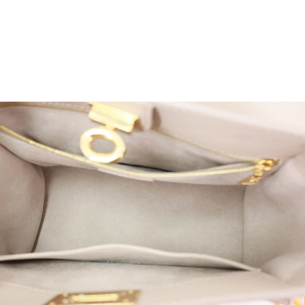 LOUIS VUITTON On My Side PM Monogram Perforated Nappa Leather Shoulder Bag Beige