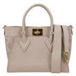 LOUIS VUITTON On My Side PM Monogram Perforated Nappa Leather Shoulder Bag Beige