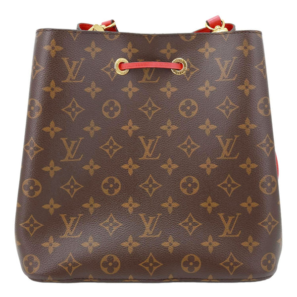 LOUIS VUITTON Neonoe MM Giant Monogram Canvas Bucket Shoulder Bag Brown
