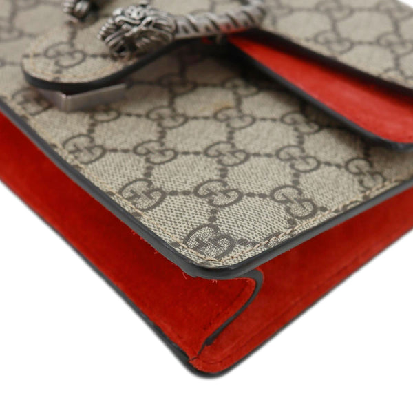 GUCCI Dionysus Mini GG Supreme Canvas Crossbody Bag Beige 421970