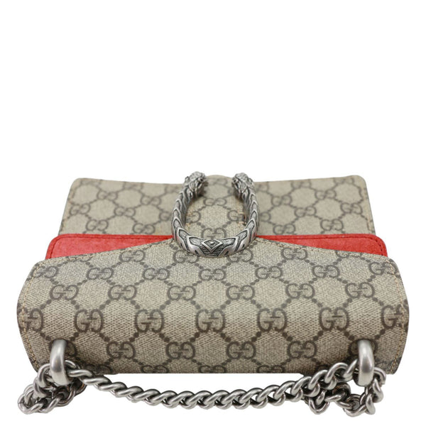 GUCCI Dionysus Mini GG Supreme Canvas Crossbody Bag Beige 421970