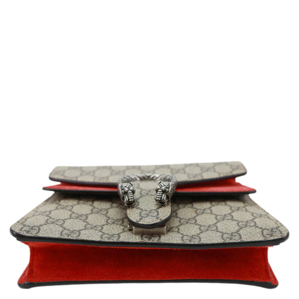 GUCCI Dionysus Mini GG Supreme Canvas Crossbody Bag Beige 421970