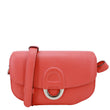 HERMES Cherche Midi Epsom Leather Shoulder Bag Pink