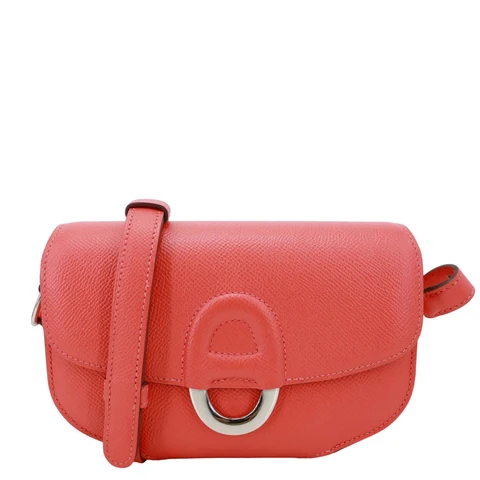 HERMES Cherche Midi Epsom Leather Shoulder Bag Pink