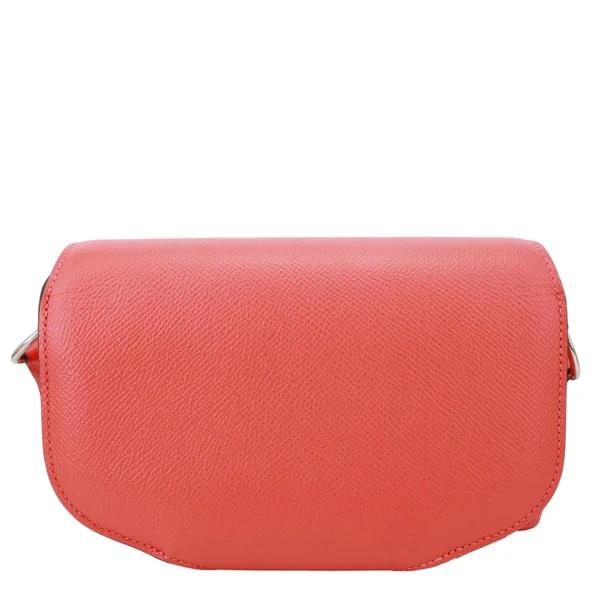HERMES Cherche Midi Epsom Leather Shoulder Bag Pink