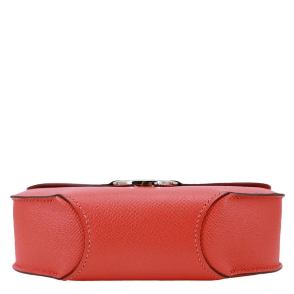 HERMES Cherche Midi Epsom Leather Shoulder Bag Pink