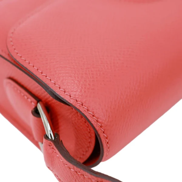 HERMES Cherche Midi Epsom Leather Shoulder Bag Pink