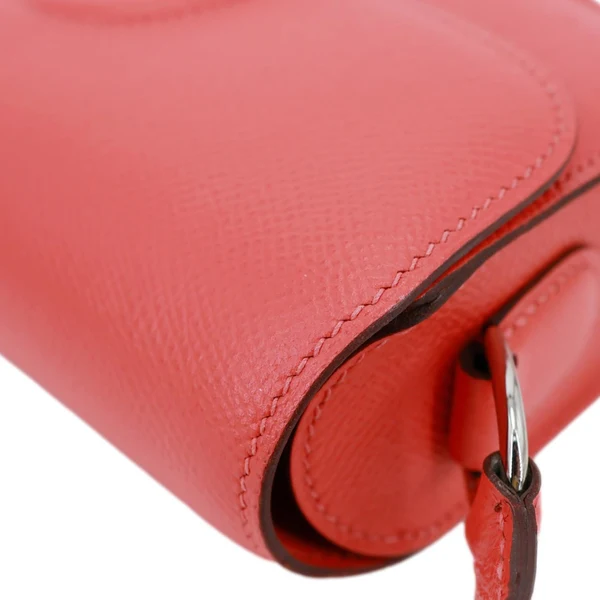 HERMES Cherche Midi Epsom Leather Shoulder Bag Pink