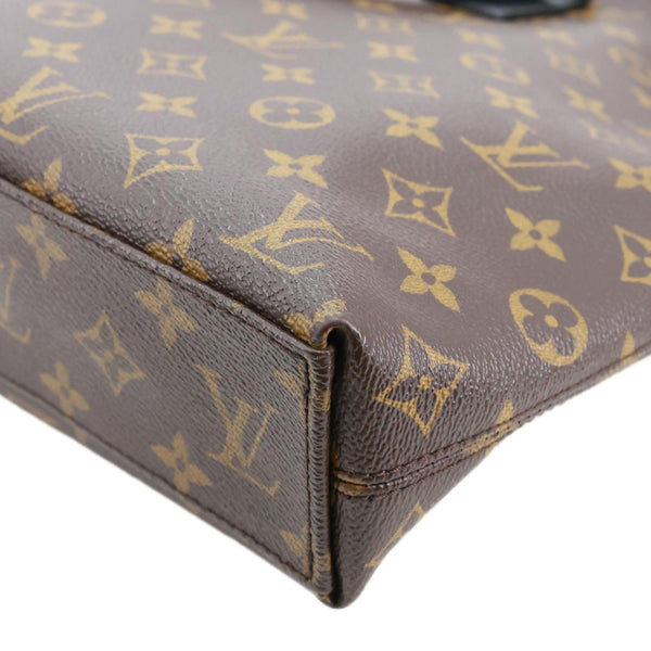 LOUIS VUITTON Porte-Documents Jour Monogram Macassar Briefcase Bag Brown