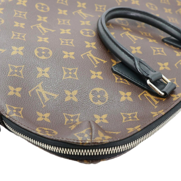 LOUIS VUITTON Porte-Documents Jour Monogram Macassar Briefcase Bag Brown