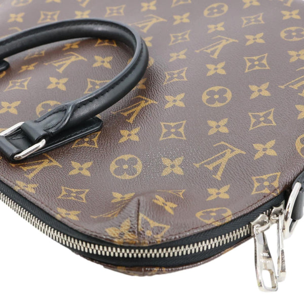 LOUIS VUITTON Porte-Documents Jour Monogram Macassar Briefcase Bag Brown
