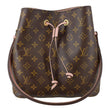 LOUIS VUITTON Neonoe MM Monogram Canvas Shoulder Bag Brown