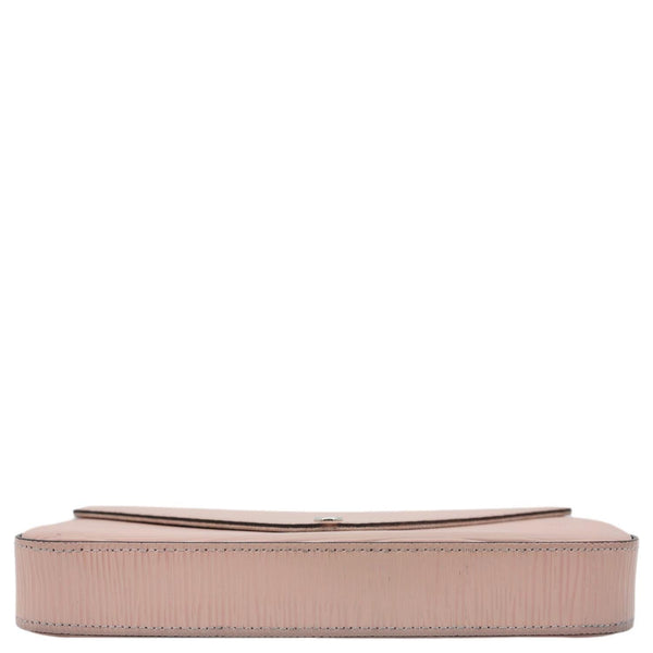 LOUIS VUITTON Felicie Pochette Epi Leather Crossbody Bag Pink