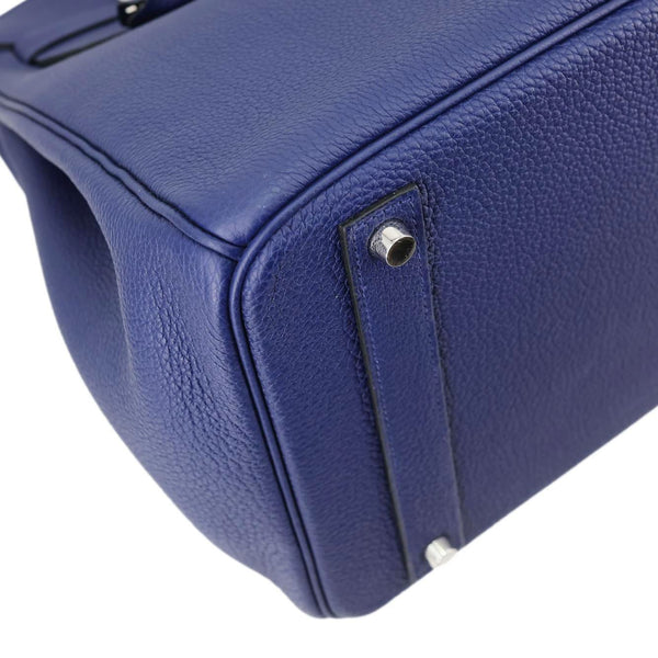 Hermes Birkin 40 Togo Leather Tote Bag Bleu Encre