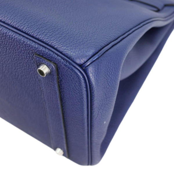 Hermes Birkin 40 Togo Leather Tote Bag Bleu Encre