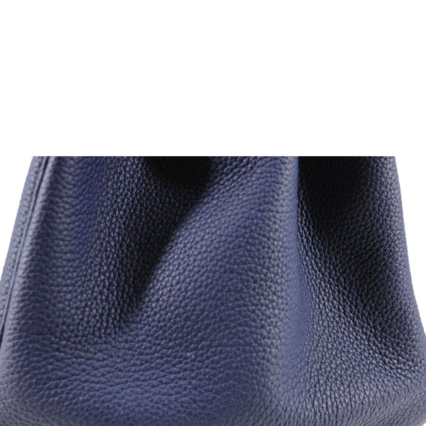 Hermes Birkin 40 Togo Leather Tote Bag Bleu Encre