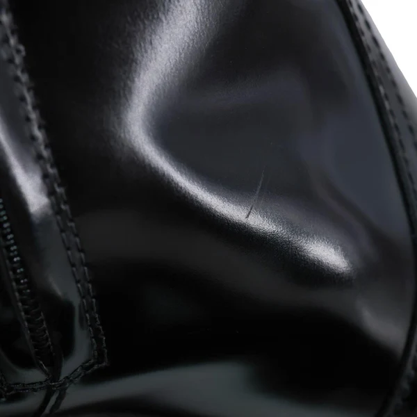 PRADA Hammer Leather Western Boots Black Size 36