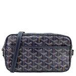 GOYARD Sac Cap Vert Coated Canvas Crossbody Bag Navy Blue