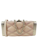 LOUIS VUITTON GO-14 Malletage Minaudiere Quilted Lambskin Leather Crossbody Bag Gold
