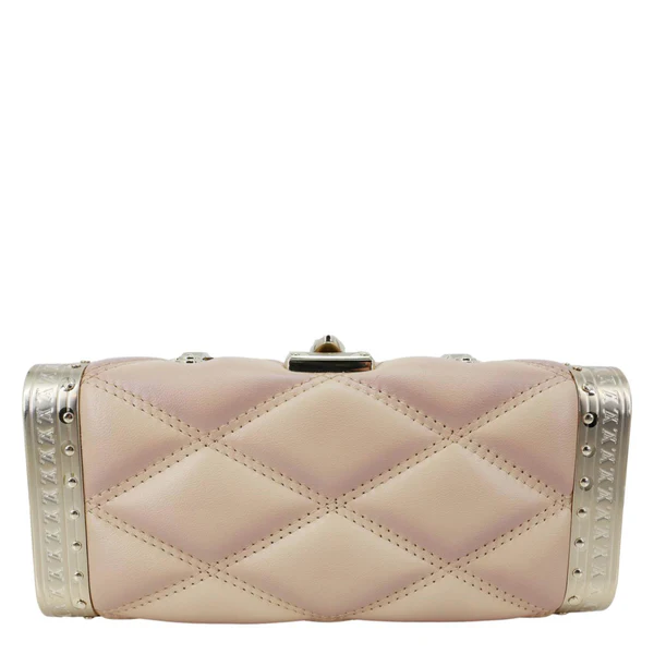 LOUIS VUITTON GO-14 Malletage Minaudiere Quilted Lambskin Leather Crossbody Bag Gold