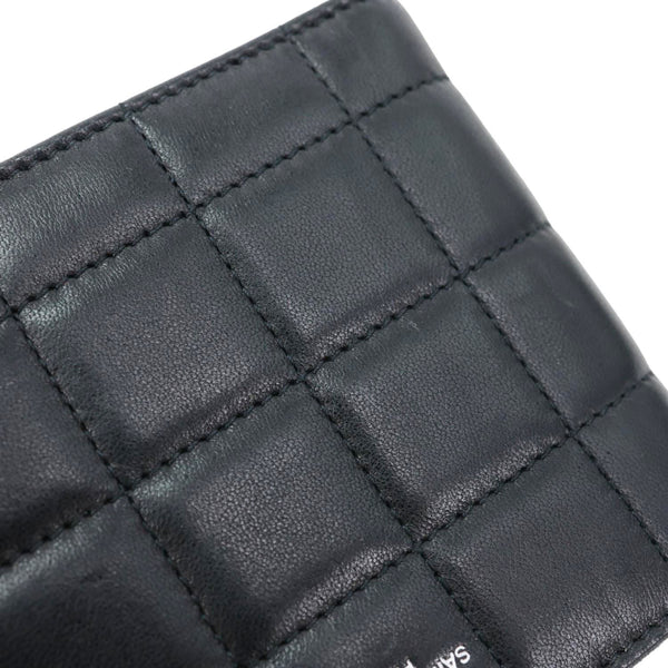 YVES SAINT LAURENT Leather Men's Bifold Men's Wallet Black