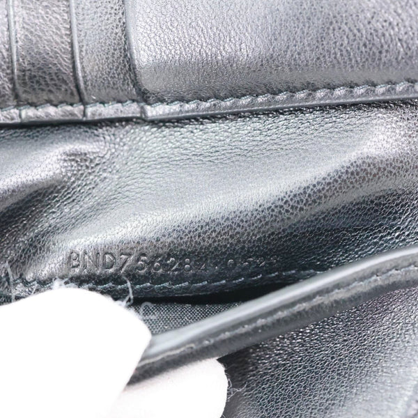 YVES SAINT LAURENT Leather Men's Bifold Men's Wallet Black