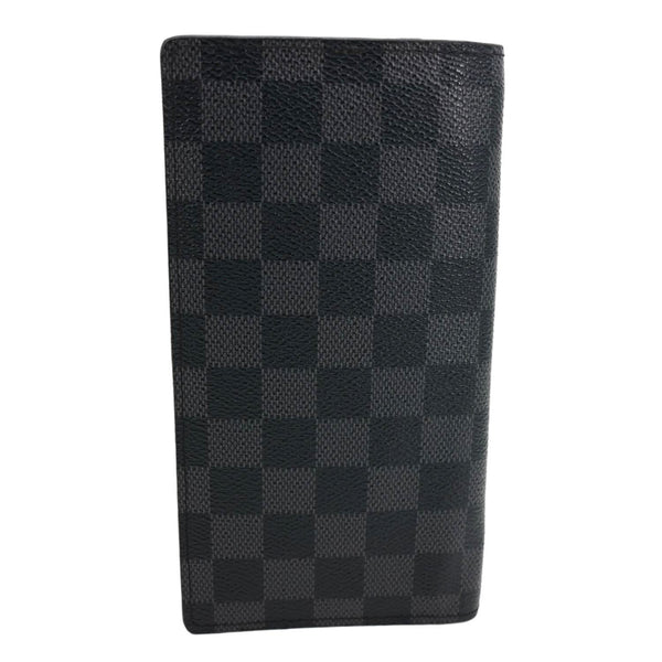 LOUIS VUITTON Brazza Damier Graphite Bifold Wallet Black