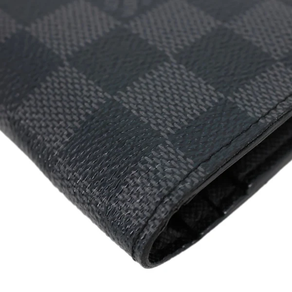LOUIS VUITTON Brazza Damier Graphite Bifold Wallet Black