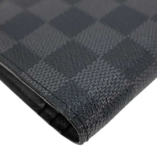 LOUIS VUITTON Brazza Damier Graphite Bifold Wallet Black