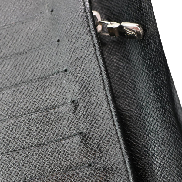 LOUIS VUITTON Brazza Damier Graphite Bifold Wallet Black