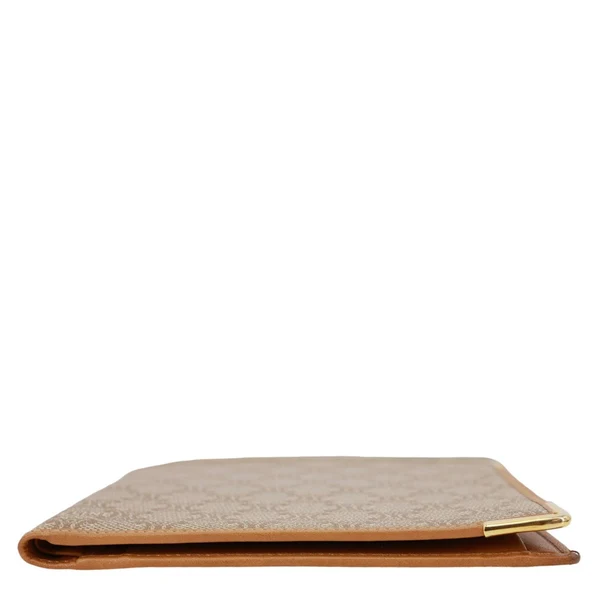CELINE Vintage Macadam Canvas Bifold Men's Wallet Beige