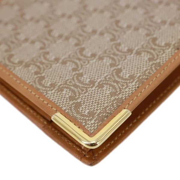 CELINE Vintage Macadam Canvas Bifold Men's Wallet Beige