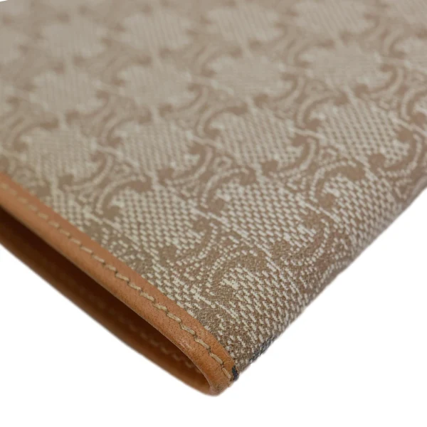 CELINE Vintage Macadam Canvas Bifold Men's Wallet Beige