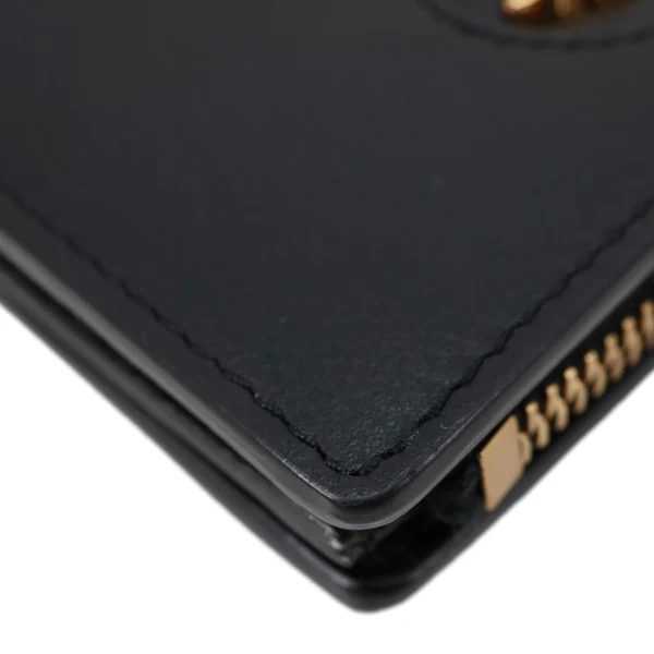 VERSACE La Medusa Small Leather Wallet Black