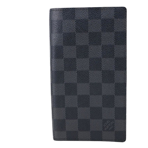 LOUIS VUITTON Brazza Damier Graphite Bifold Wallet Black