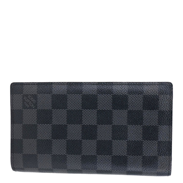 LOUIS VUITTON Brazza Damier Graphite Bifold Wallet Black