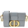 CHRISTIAN DIOR 30 Montaigne Flap Smooth Calfskin Leather Crossbody Bag Grey