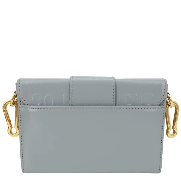 CHRISTIAN DIOR 30 Montaigne Flap Smooth Calfskin Leather Crossbody Bag Grey
