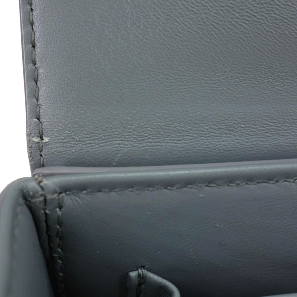 CHRISTIAN DIOR 30 Montaigne Flap Smooth Calfskin Leather Crossbody Bag Grey