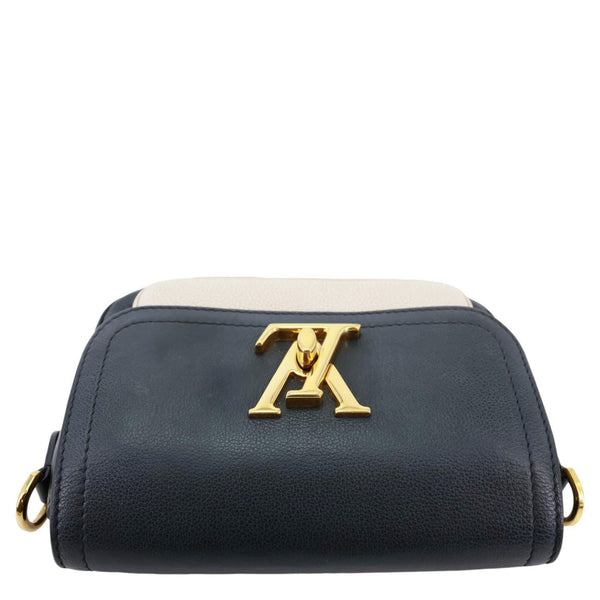 LOUIS VUITTON Lockme Tender Calfskin Leather Chain Shoulder Bag Black